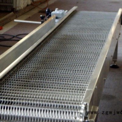 许昌市网带网链 链网不锈钢链板 不锈钢网带转弯输送机 金属网带乙型网带 网带输送机食品输送机