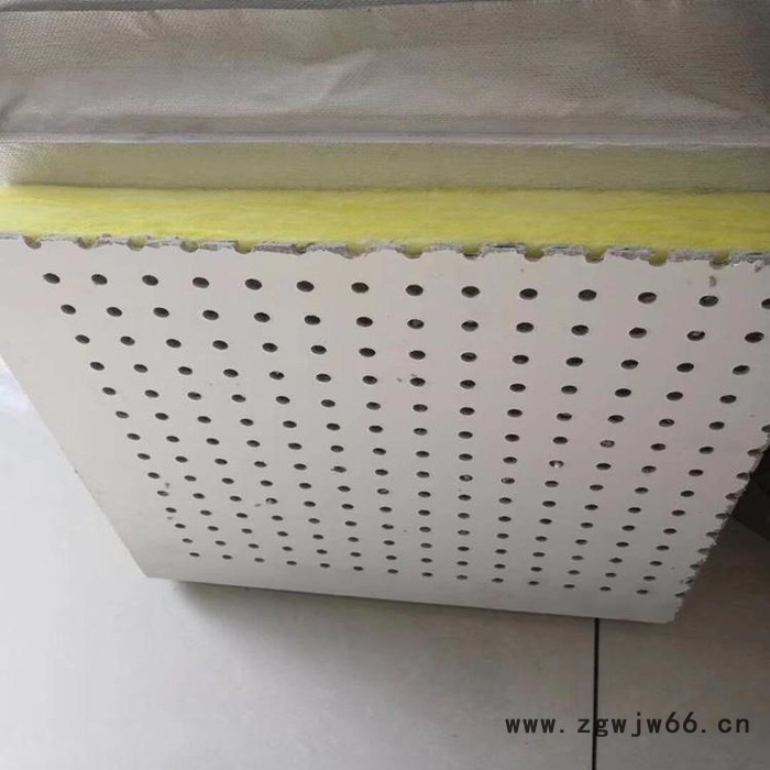 硅酸钙穿孔吸音板 复合板 地下室机房会议室吸音吊顶隔音材料 欧洛风建材 石膏板穿孔吸音板图4