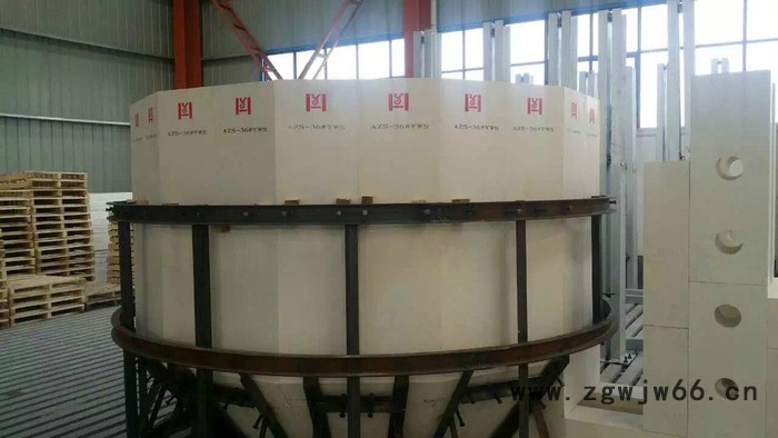 AZS33#YWS电熔锆刚玉熔铸耐火材料 耐磨锆刚玉砖、锆刚玉挡板砖、刚玉挡火板、热震稳定性好耐火材料图5