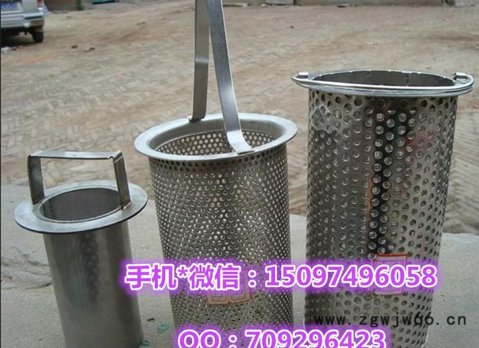 316L不锈钢滤芯圆柱形网篮金属网板网孔板冲孔网过滤筒耐酸碱图2