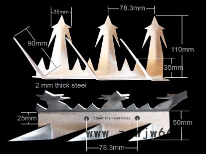 **防爬刺钉刀刺滚笼刀片刺绳安全防护墙体装饰美观大方金属网金刚网图2
