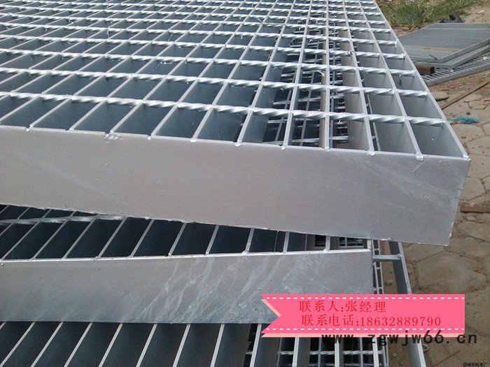 尚杰丝网专业定做各种规格的钢格板   镀锌钢格栅板   钢梯踏步板   金属网格板图2