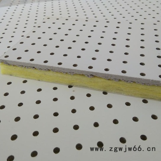 鑫漫 硅酸钙穿孔吸音板 穿孔复合吸音板 玻纤吸音板 吸音隔音材料厂家图2
