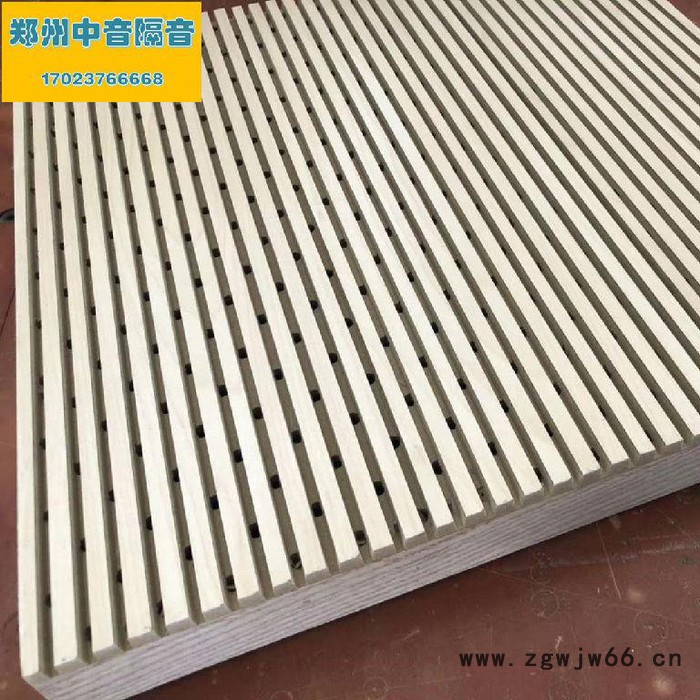 河南木质吸音板厂 中音留置室B1级孔木吸音板 郑州隔音材料 剧院吸声板图7