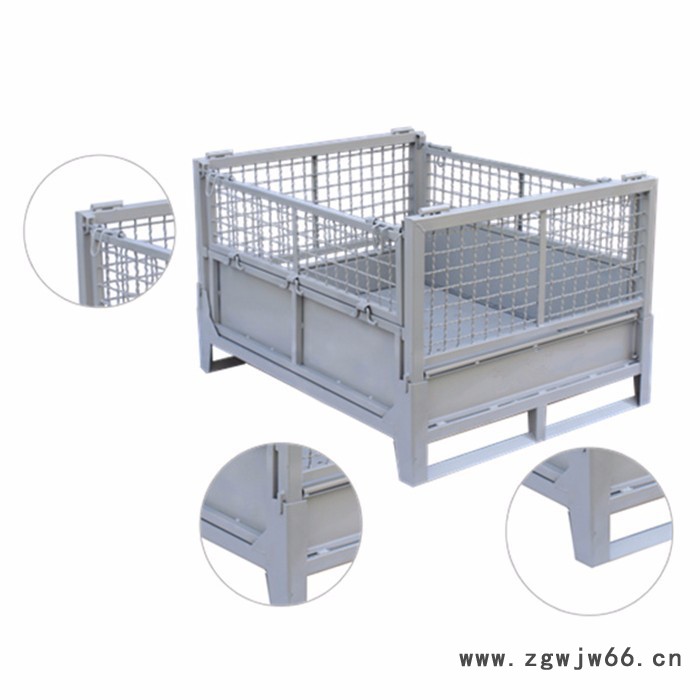 江泽仓储笼折叠铁笼周转箱 金属网箱铁框子周转车蝴蝶笼折叠式仓库笼铁笼子运输笼铁框周转箱合肥江泽ms108图3