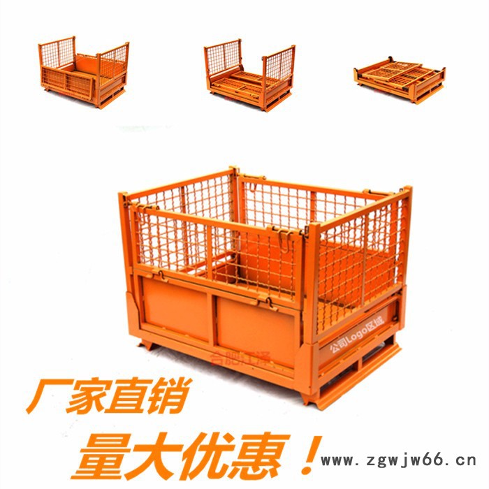 江泽仓储笼折叠铁笼周转箱 金属网箱铁框子周转车蝴蝶笼折叠式仓库笼铁笼子运输笼铁框周转箱合肥江泽ms108图4