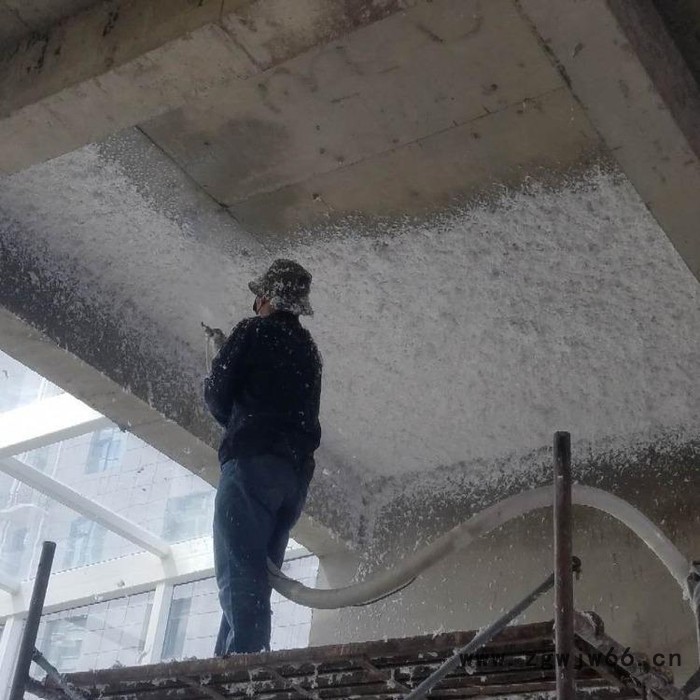 蓝绚 河北厂家体育管隔音材料喷涂 隧道吸音降噪纤维喷涂图3