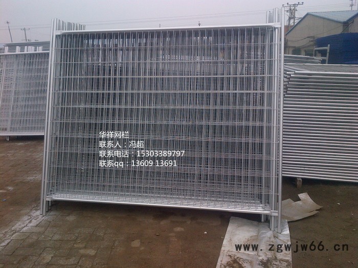 网片焊接型移动护栏 金属网片移动护栏 移动围栏 临时栅栏 焊接网铁马图2