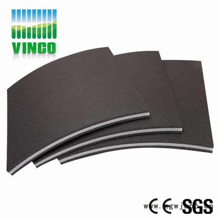 唯珂隔音材料11mm减震隔音垫  隔音材料更高的减震系数 黑色聚乙烯发泡PVC减震垫 环保无味减震垫图4