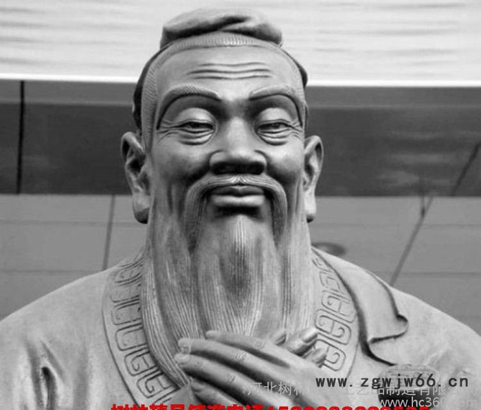 玻璃钢纯铜雕塑 仿铜古代人物孔子工艺品模具加工名人**婉图2