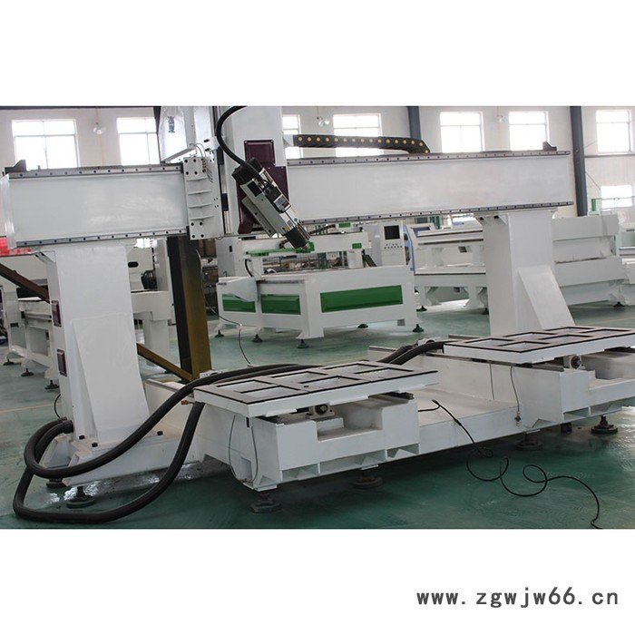 曲木椅背机  模具加工 四轴专用加工中心 双工位四轴加工中心 双工作台线轨立式加工中心图3