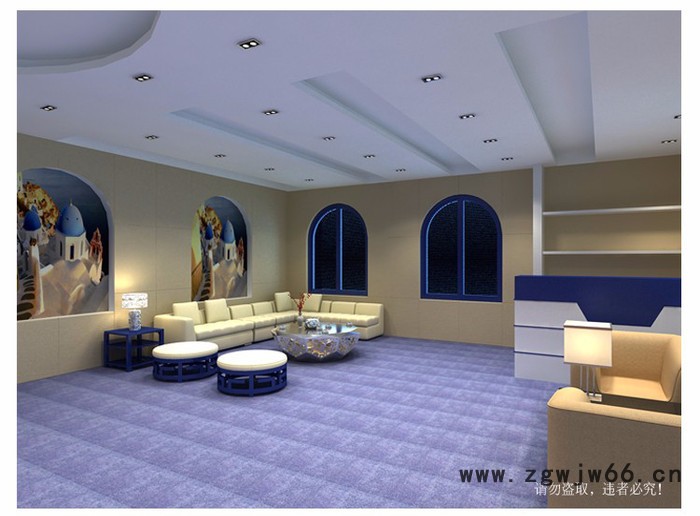 供应聚酯纤维吸音板宝石蓝F033吸音隔音材料图2