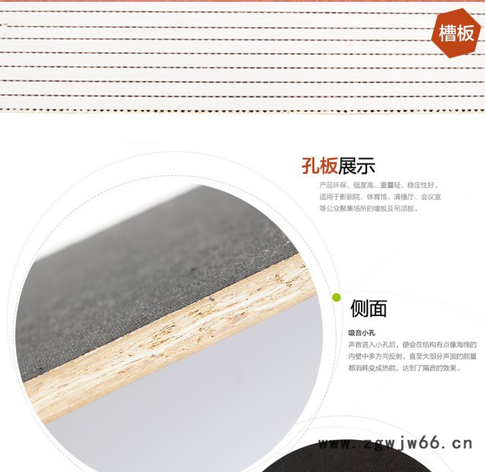 佛山天声128*2440*15**木制 吸音板批发 吸音隔音材料图4