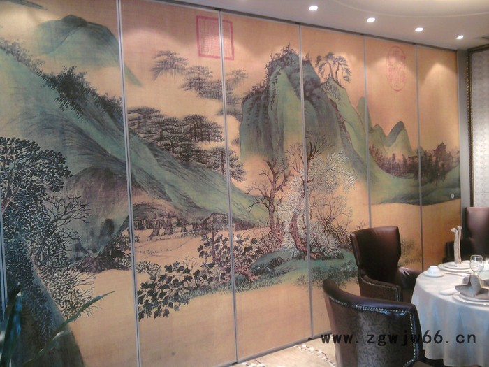 **广东活动隔断东莞活动隔断佛冈雕花活动屏风隔音材料图6