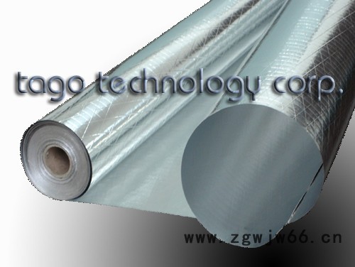 上海：双面夹筋铝箔纸牛皮纸60克  铝箔贴面 玻璃棉 制冷保温材料图2