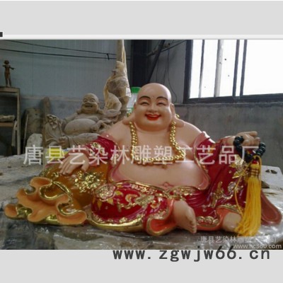 厂家批发定制玻璃钢佛像【弥勒佛像】佛教用品 模具加工图2