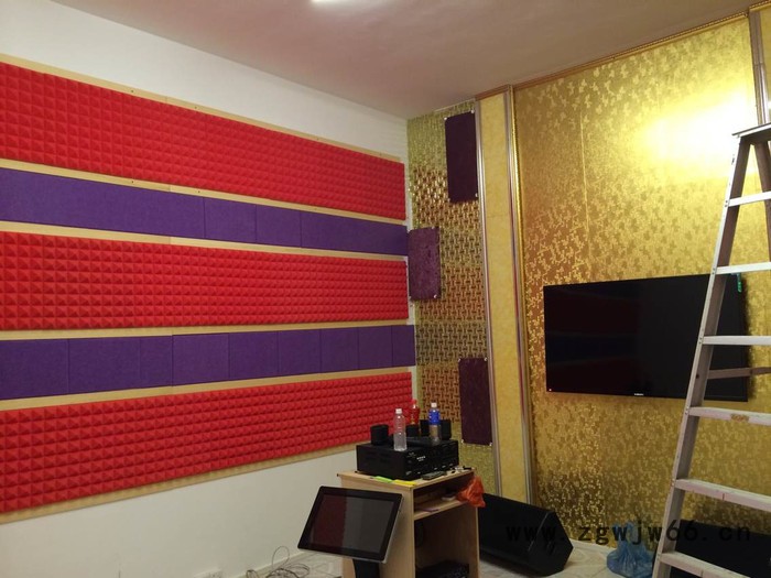 供应聚酯纤维吸音板浅天蓝F016隔音材料