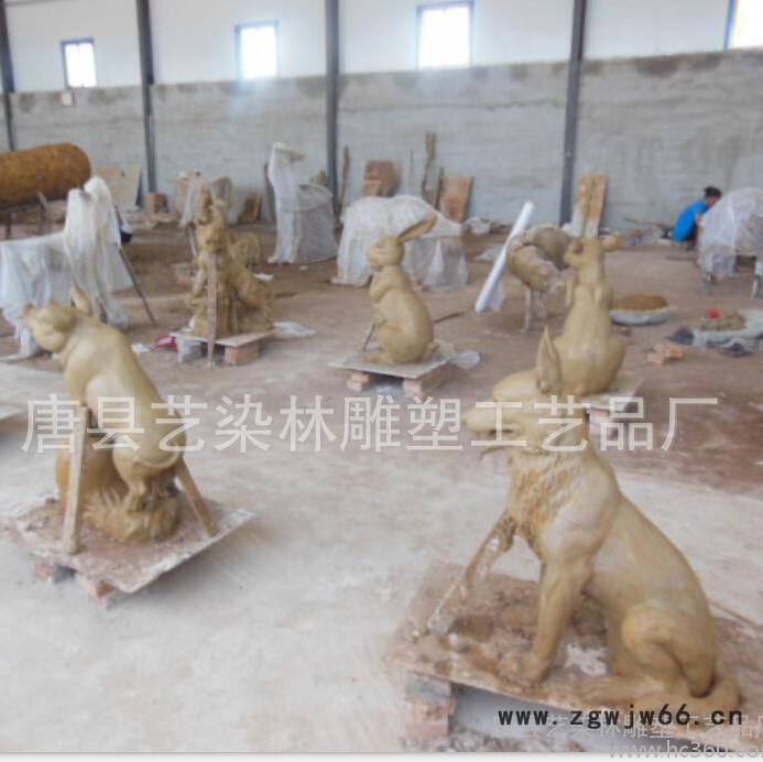 厂家批发定制玻璃钢动物 十二生肖 仿真动物铜雕工艺品 模具加工图3