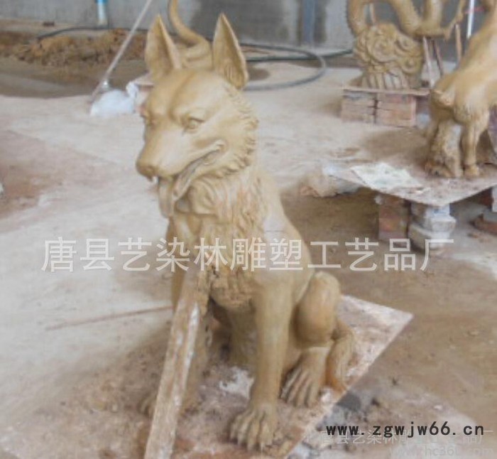 厂家批发定制玻璃钢动物 十二生肖 仿真动物铜雕工艺品 模具加工图2