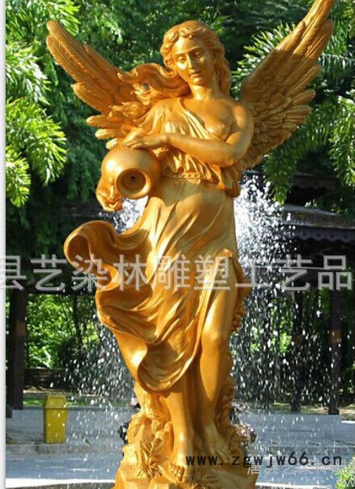 ****玻璃钢雕塑 欧式雕塑  酒店装饰摆件 天使雕塑 模具加工图3