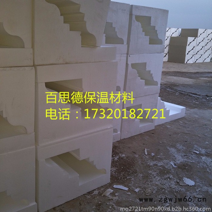 定做多种尺寸EPS泡沫板 水泥构件 别墅装饰线条酒店装饰线条 GRC罗马柱花瓶柱 梁托 檐口线脚  各种保温材料装饰材料图8