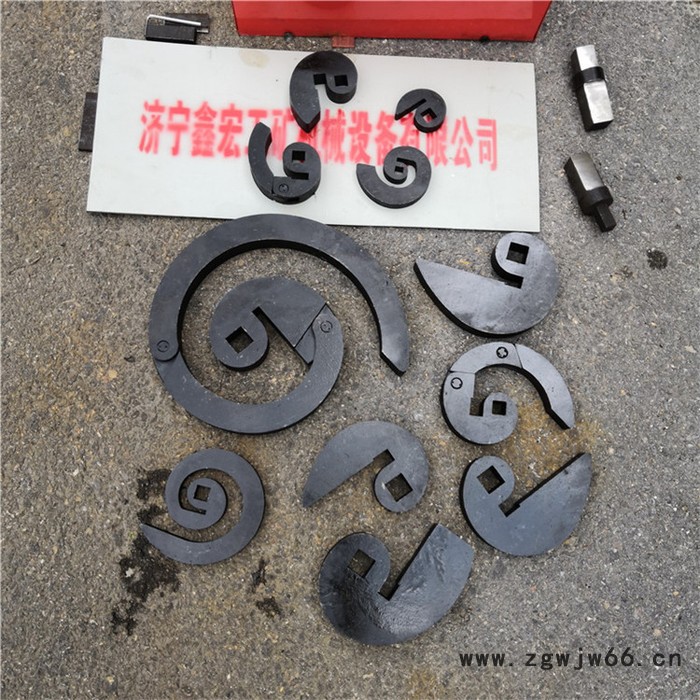 手摇弯花机折弯机 12套模具 S型C型P型铁艺大门栅栏弯花加工机图5