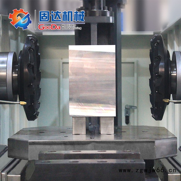 固达TH-800NC模具模胚模架加工中心专用 数控精密型双侧铣床 厂家 广东双头铣铝机图3