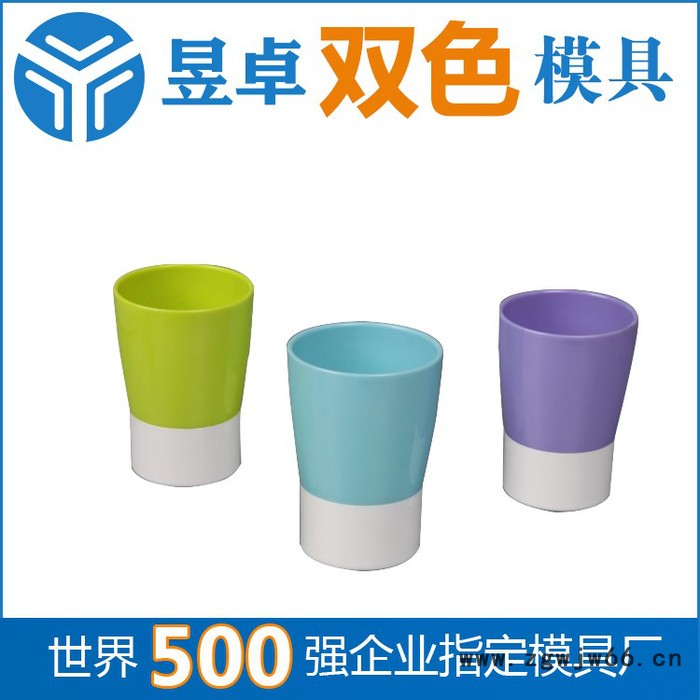 家居水杯双色塑胶模具开模注塑加工厂 东莞昱卓 水杯双色模具图3