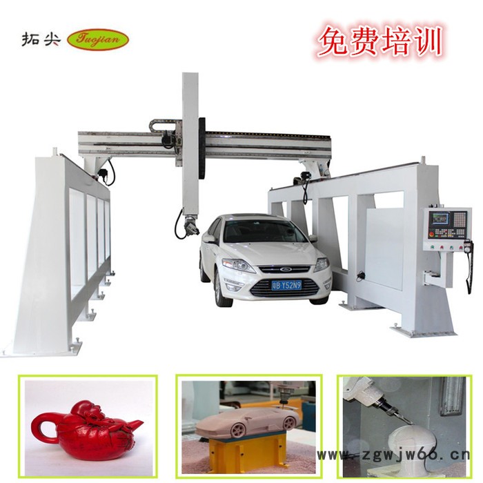 大型五轴联动加工中心 飞机模具雕刻机 人体蜡像模型雕刻机图2