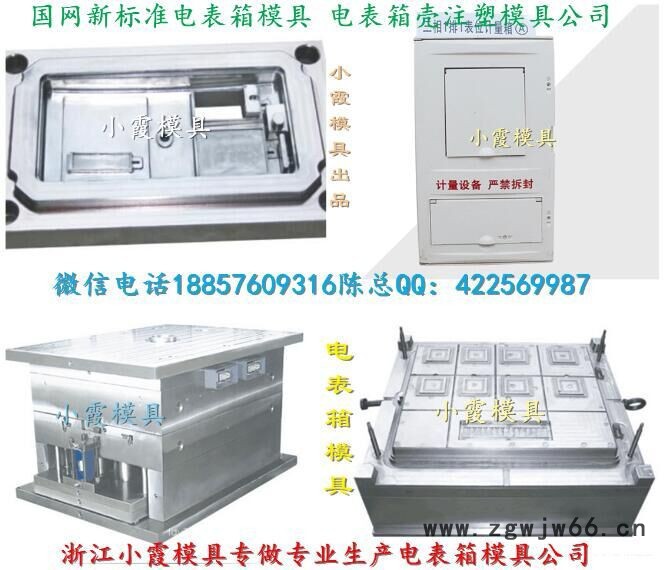 塑料制品模具 新国网三相6位电表箱模具加工图6