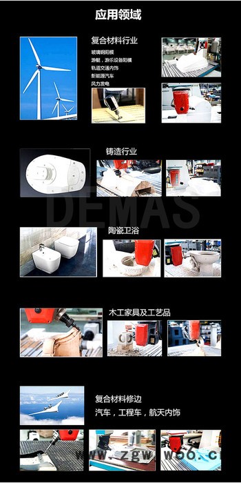 德玛仕五轴设备加工中心实木家具五轴联动软金属加工制造箱包卫浴模具图7