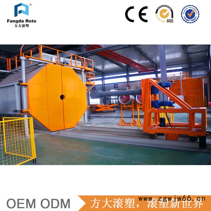 FD2-3600塑料成型机 二臂三工位 穿梭式滚塑机 滚塑设备 塑料机械 滚塑模具加工设备图3