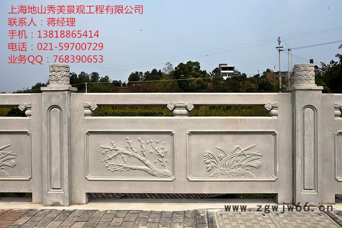 上海铸造石栏杆定做加工 通过模具精密铸造,地山秀美铸造石栏杆langan-1图4