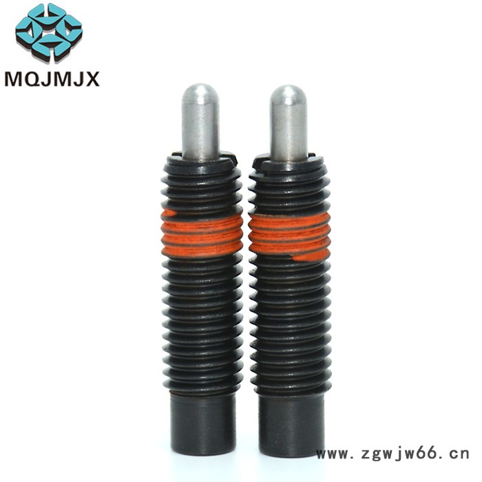 弹簧柱塞钢型钢制凸销PJS超轻载型弹顶丝固定分度销定位柱伸缩销图2