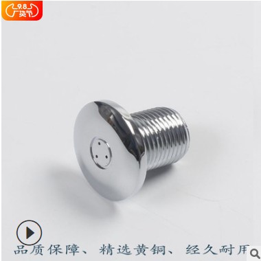 销售三眼针刺卫浴房配件出水头 淋浴屏水龙头全铜暗装入墙 喷嘴口图2