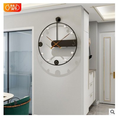 现代简约西班牙风格挂钟装饰钟表时尚客厅家用个性创意时钟挂墙表