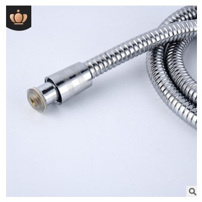 厂家批发 不锈钢花洒软管 防爆电镀加密双扣高压铜帽淋浴花洒软管