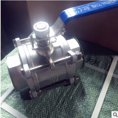 不锈钢三片式球阀/丝扣/对焊/高平台/304 /201阀门/厂家直销 4分图3