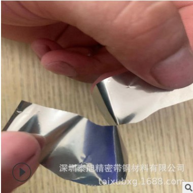 超薄精密钢带 0.005 0.01 0.015硬态不锈钢箔 薄片手撕箔厂家现货图2