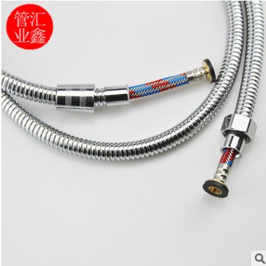 厂家批发 1.5米不锈钢加密电镀防爆抽拉花洒软管 淋浴花洒软管图2