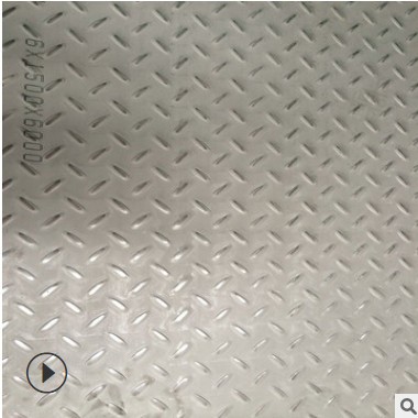 304不锈钢花纹板定制扁豆圆点柳叶四连排201 304不锈钢防滑板加工图2