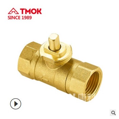 唐科阀门批发 220V电动二通阀dn15 三线两控黄铜手自一体电动球阀