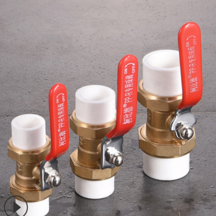 柯比德阀门 A型黄铜双活接PPR球阀 产源地玉环厂家直销铜球阀DN25图3