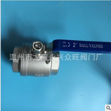 304不锈钢二片式球阀NPT螺纹厂家直销图3