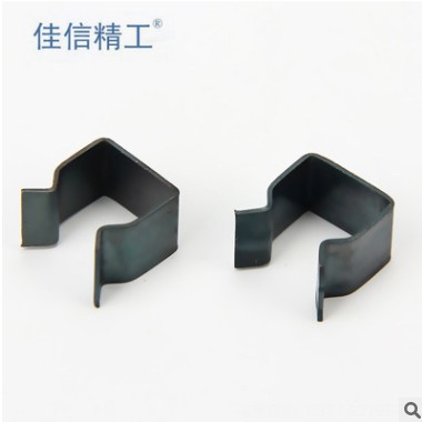 供应电器玩具锰钢u型卡扣折弯冲压异型片弹簧镀锌夹子弹簧片图3