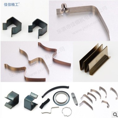 供应电器玩具锰钢u型卡扣折弯冲压异型片弹簧镀锌夹子弹簧片图2