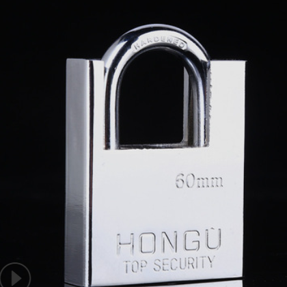 不锈钢半包梁挂锁仓库宿舍门半包防剪锁头学生抽屉柜锁不锈钢门锁图2