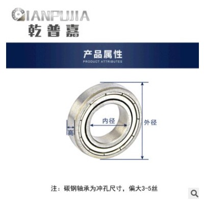 乾普嘉碳钢深沟球轴承玩具用微型球轴承6900ZZ~6906RSS双面密封