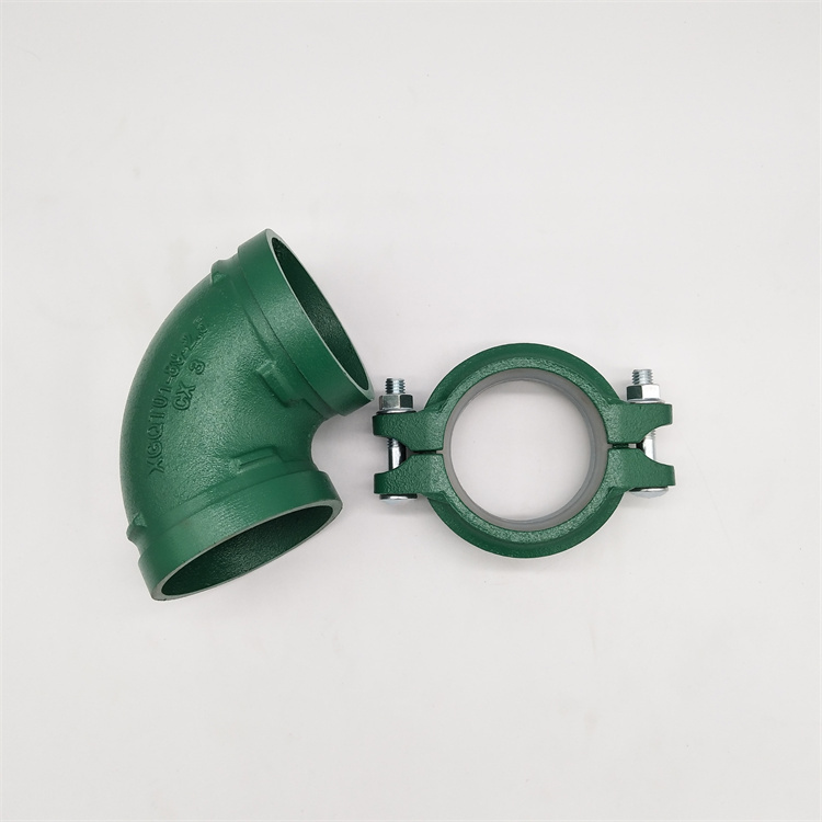  快速链接管件 沟槽弯头 龙塑管件厂家