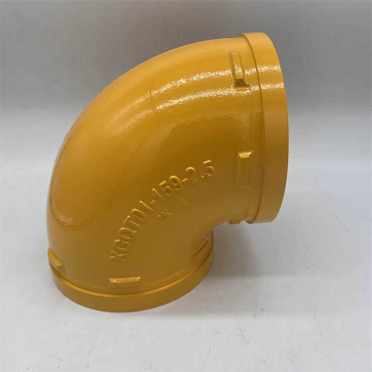 厂家 龙塑管件 消防沟槽弯头 快速链接管件